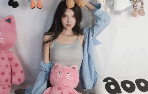Beautiful, Asian, Model, Woman, Cute, Pretty, Petite, Close Up
