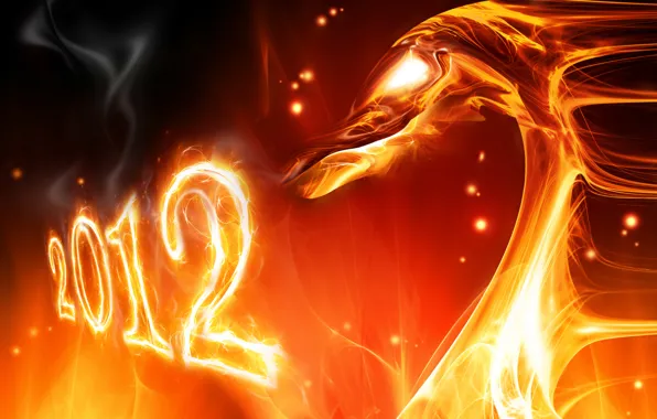 Picture new year, 2012, new Year, fire dragon, fire dragon, The Year Of The Dragon, The …