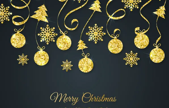 Holiday, Christmas, New year, new year, Golden