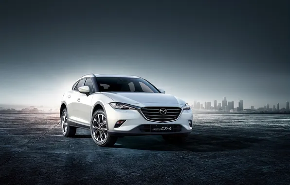 Picture white, Mazda, Mazda, crossover, CX-4