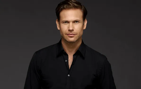 Picture grey, background, actor, black, male, the series, shirt, The Vampire Diaries