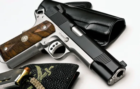Gun, weapons, wilson, holster, custom, 1911, Combat, Supergrade