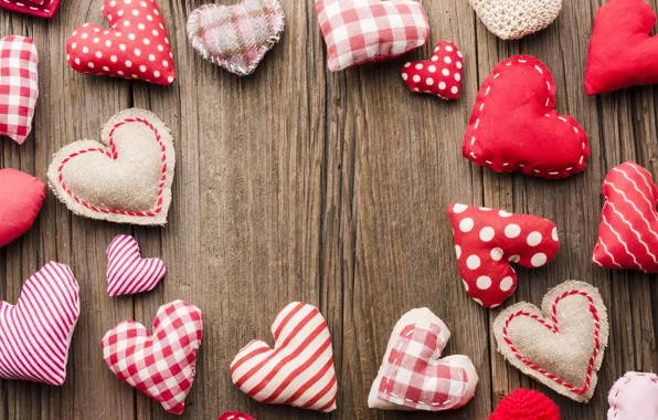 Love, red, heart, Board, heart, hearts, red, thread