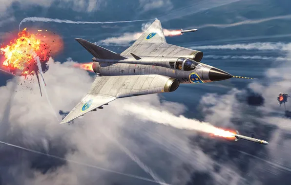 The game, The plane, Fighter, The explosion, Missiles, Start, Game, War Thunder