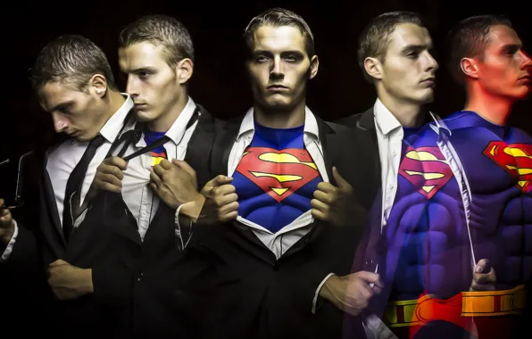 Light, painting, Superman