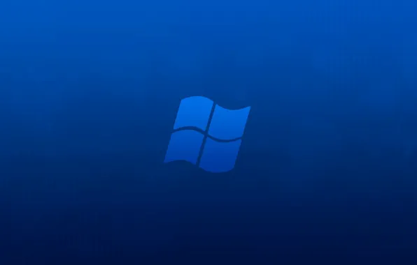 Minimalism, Windows, blue background, hi-tech