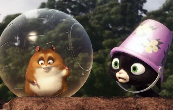 Wallpaper Cat, Cartoon, Hamster For Mobile And Desktop, Section.