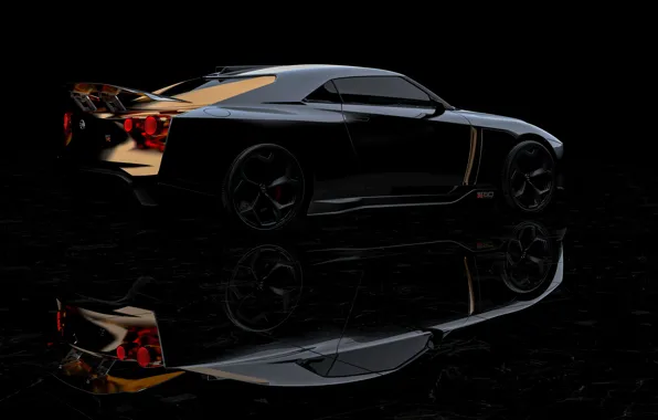 Nissan, side, 2018, ItalDesign, GT-R50 Concept
