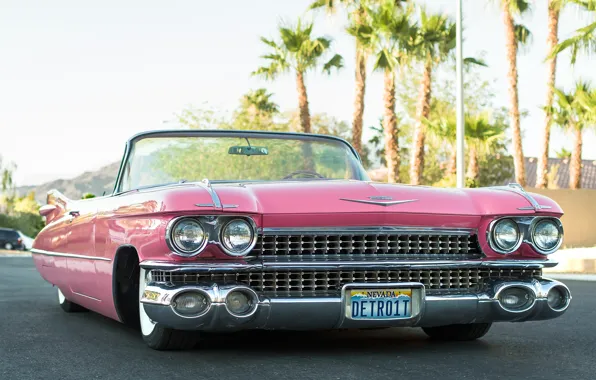 Picture retro, convertible, the front, 1959, Cadillac Convertible