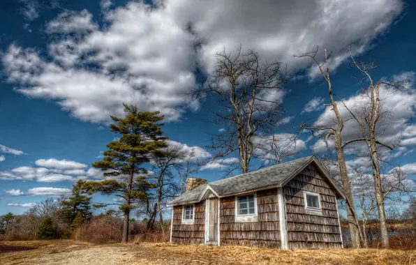 The sky, landscape, house, United States, Massachusetts