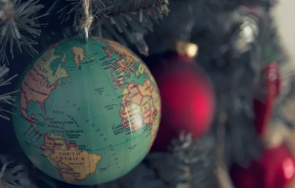 Holiday, toys, globe