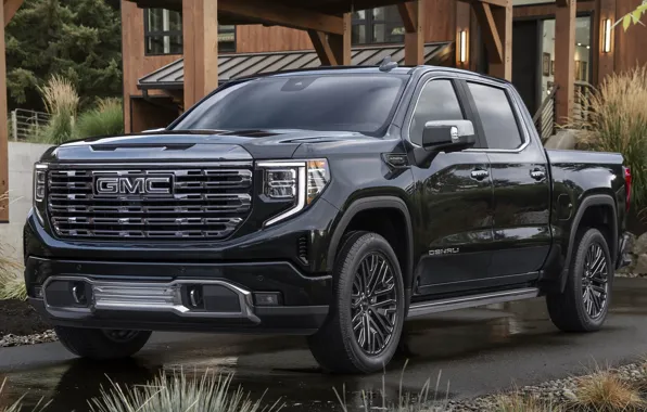 Picture power, pickup, GMC, exterior, Denali, Sierra, Crew Cab, 2022