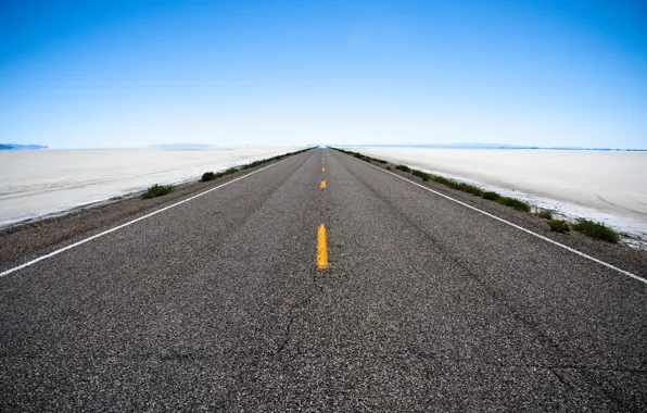 The sky, landscape, the way, road, photos, roads