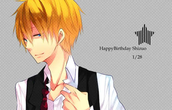 Polka dot, guy, Durarara, Heiwajima Shizuo, Durarara, Shizuo Heiwajima