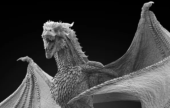 Picture background, dragon, sculpture, dragon