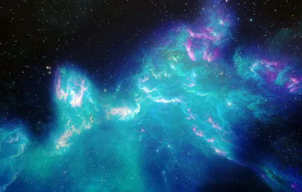 The sky, Galaxy, Night, Stars, Space, Lights, Art, Skyrim