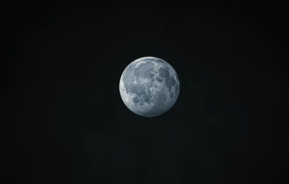 Picture space, the moon