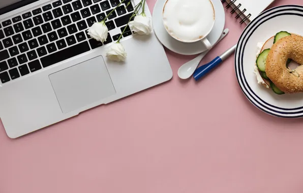Computer, coffee, Mood