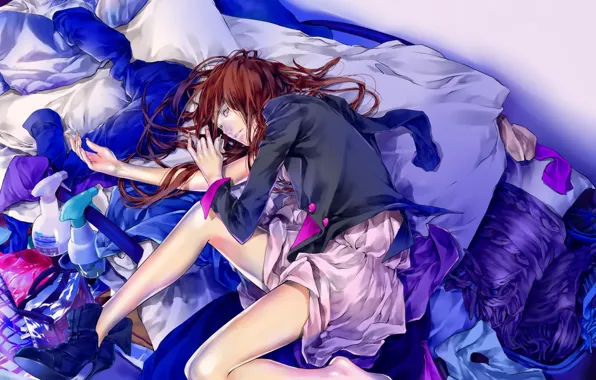Girl, art, lies, Anime, Final Fantasy, Anime, Zunko, Hecatoncheir