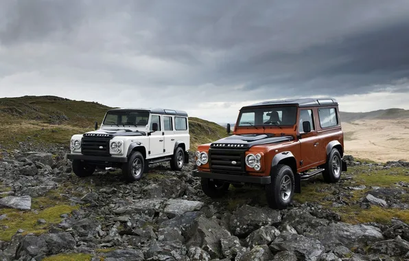 Mountains, stones, SUV, land Rover