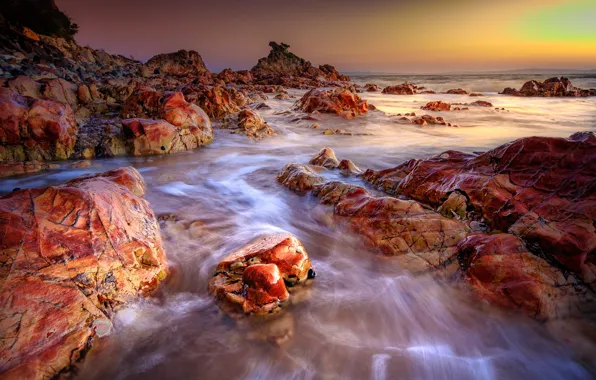 Landscape, nature, stones, the ocean, coast