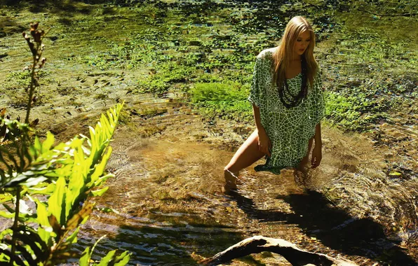 Picture in the water, nature, gianne albertoni, Brazilian model