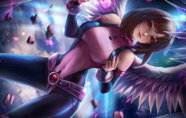 Girl, angel, My hero Academy, My Hero Academia, Boku No Hero Academy, Uraraka, Ochako