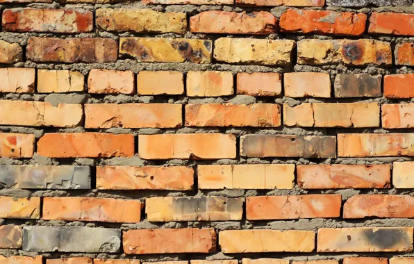 Picture wall, texture, bricks, brick wall