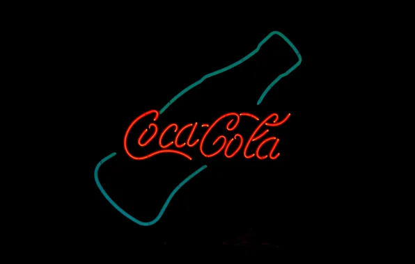 Neon, advertising, drink, Coca-Cola, Coca-Cola
