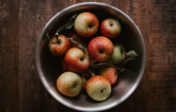 Picture apples, Board, bowl