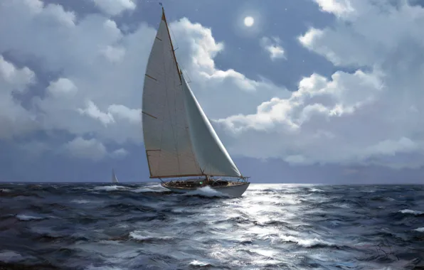 Painting, drawing, Ship, naval art