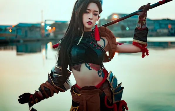 Picture face, cosplay, costume, girl, model