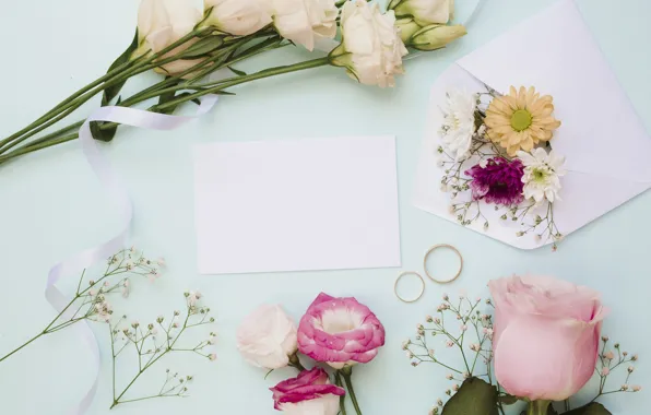 Flowers, roses, bouquet, pink, flowers, roses, eustoma, eustoma