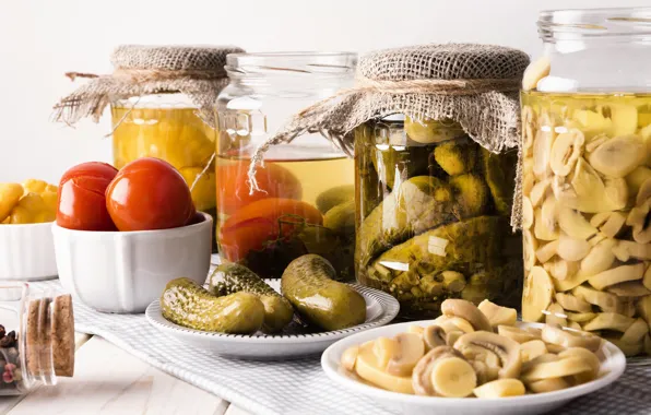 Banks, vegetables, pickles, billet, preserving