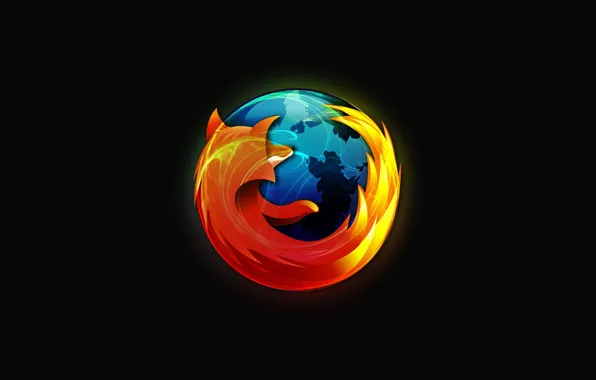Picture dark, minimalism, Mozilla, browser, best, Firefox