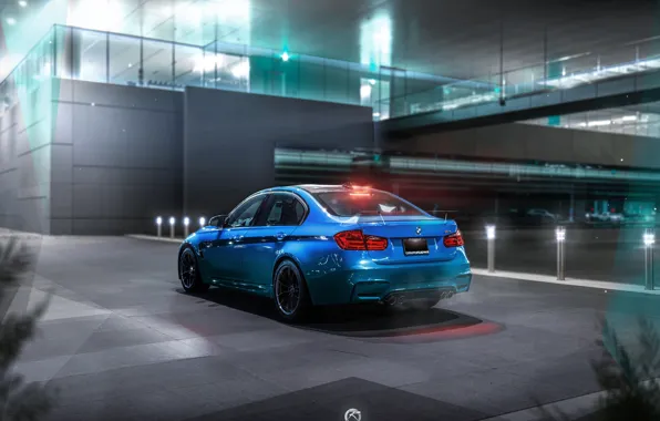 Auto, Night, Blue, BMW, Machine, Car, Art, Render