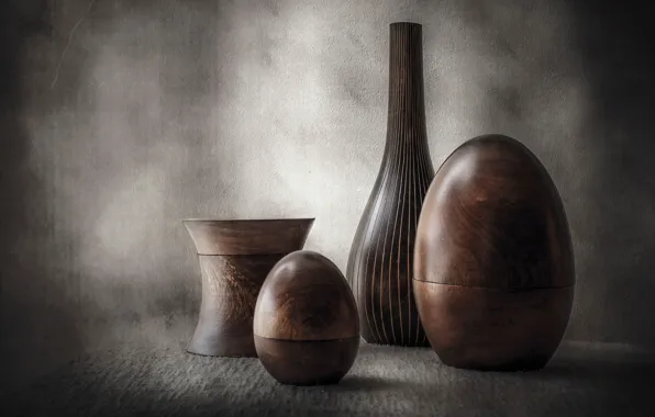 Design, tree, dishes, still life