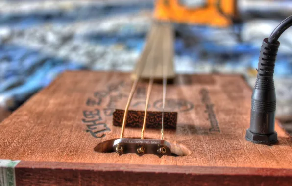 Picture music, Bokeh, Cigar Box Guitar