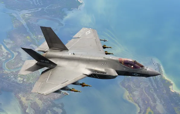 Picture weapons, the plane, F-35C