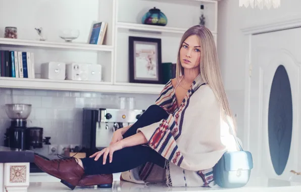 Girl, model, interior, Norwegian, interesting
