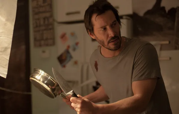Cinema, blood, man, movie, fear, film, Keanu Reeves, knife