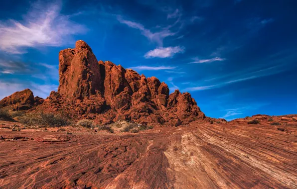 Picture the sky, rocks, USA, Nevada