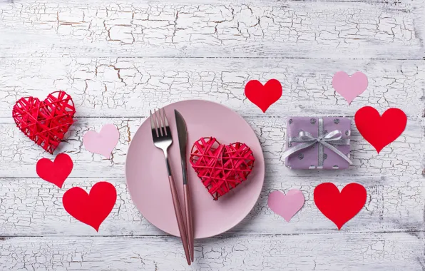 Table, gift, serving, Valentine's Day, Yuliya Furman
