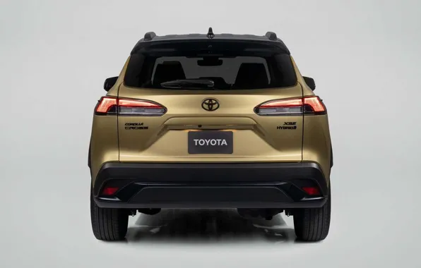 Toyota, rear view, Hybrid, Corolla, Cross, for US