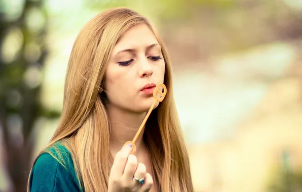 Girl, background, portrait