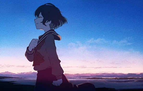 The sky, water, sunset, tears, schoolgirl, mfua. RU