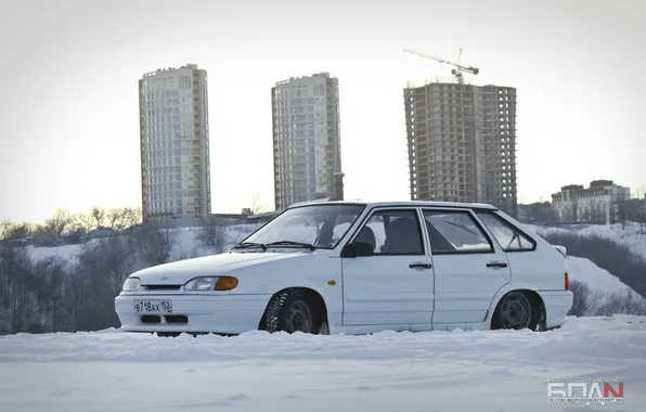 Winter, machine, auto, construction, home, white, auto, 2114