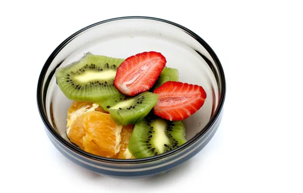 Picture berries, orange, kiwi, strawberry, fruit, slices