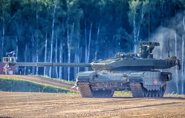 Picture polygon, demonstration, T-90M, Upgraded tank of the Russian Federation