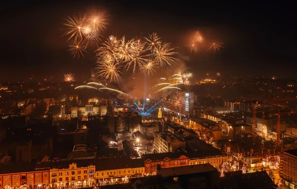 Lithuania, Kaunas, New Year